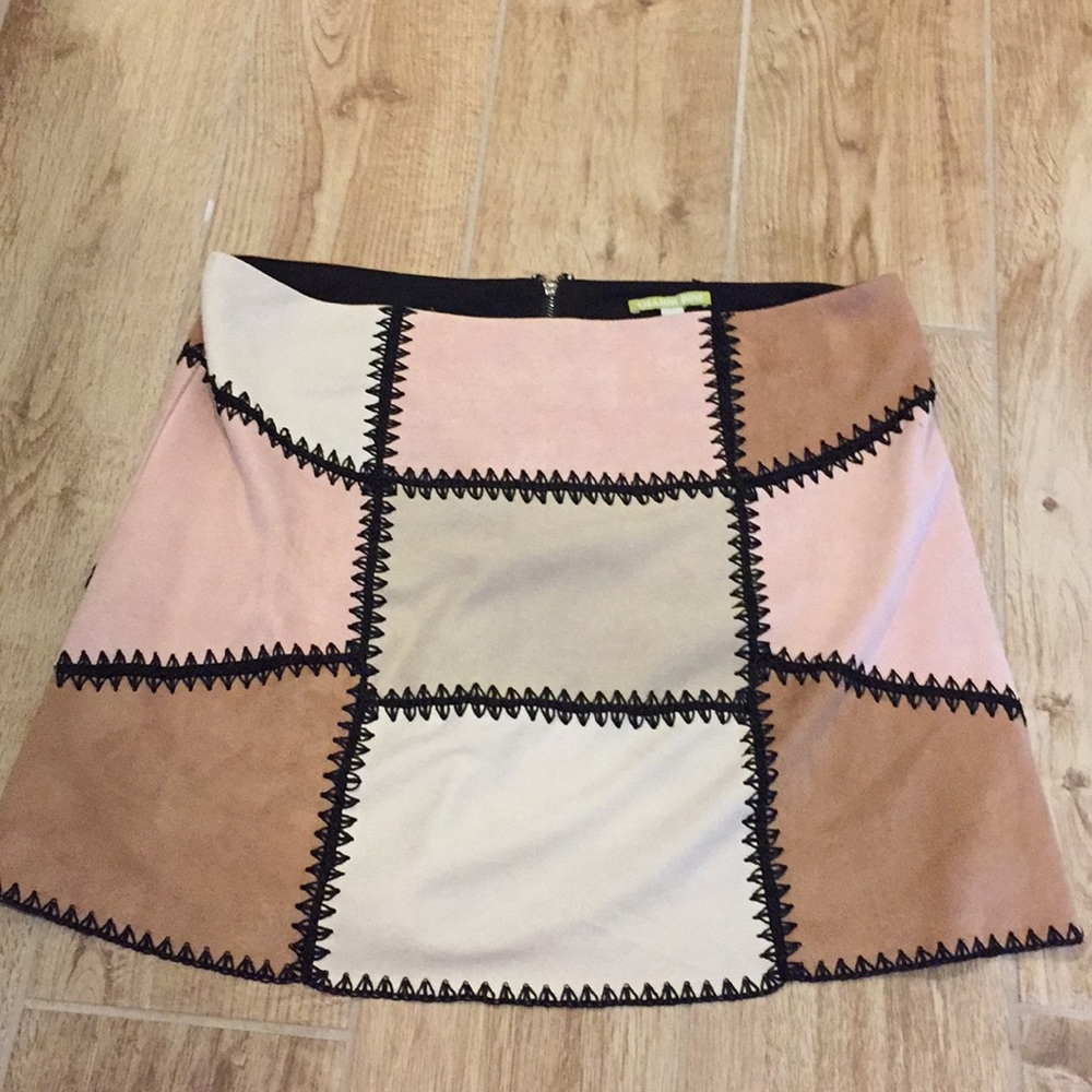 Multi color skirt that is soft.